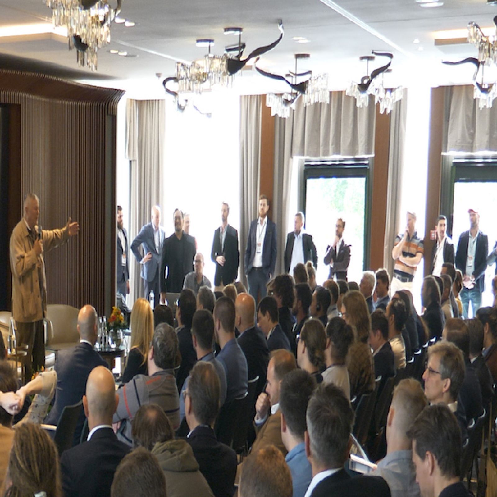 Dana Rohrabacher and crowd