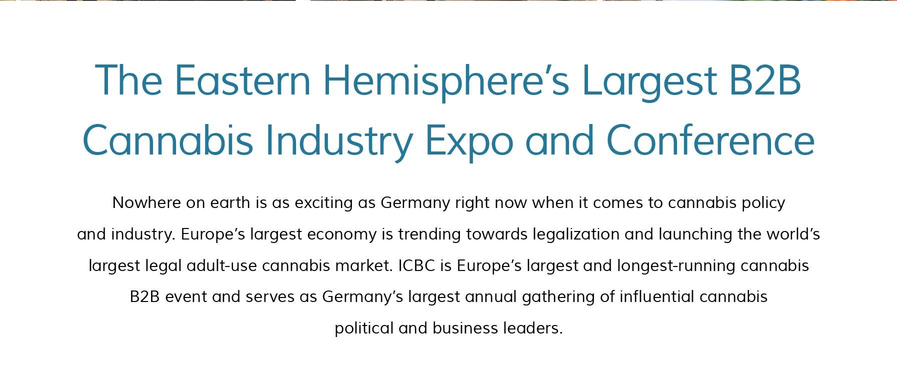 The Eastern Hemisphere's largest B2B Cannabis Industry Expo and Conference