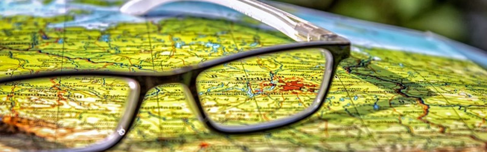 Germany map glasses
