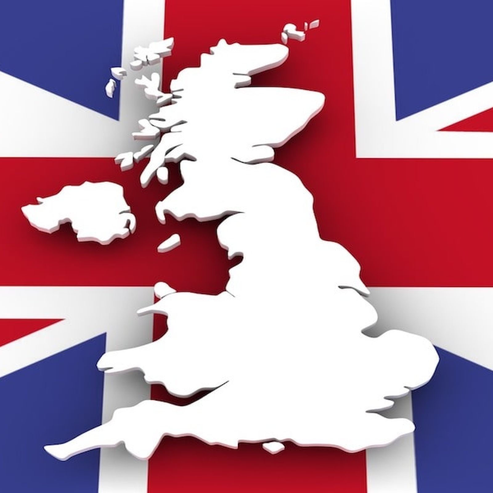 UK flag England outline