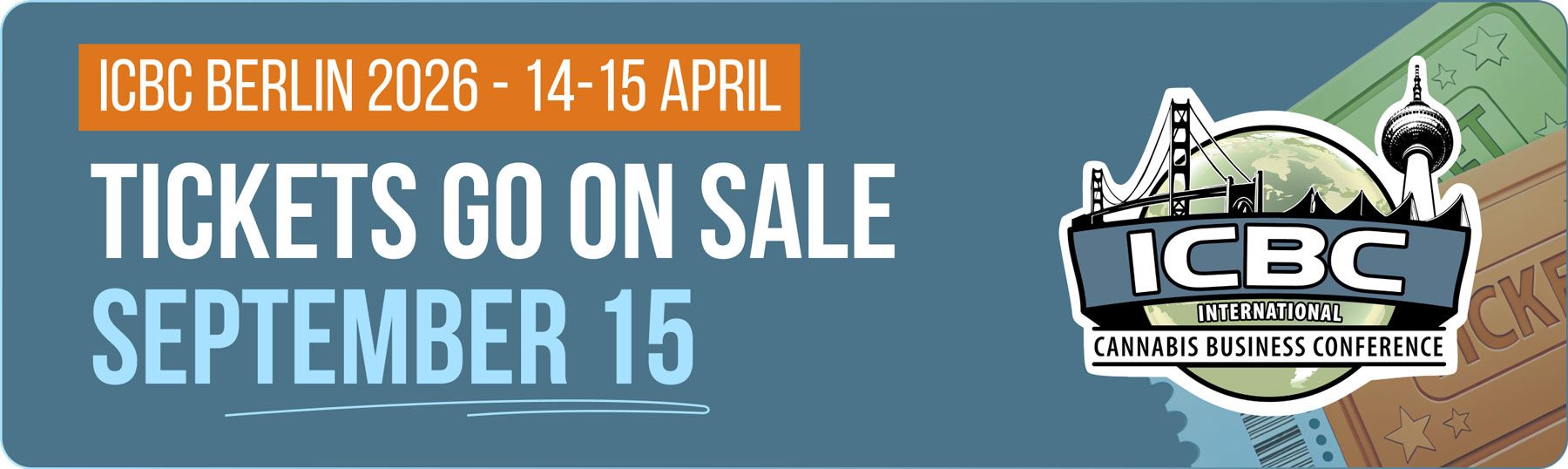 ICBC Berlin 2026 Tickets go on sale September 15