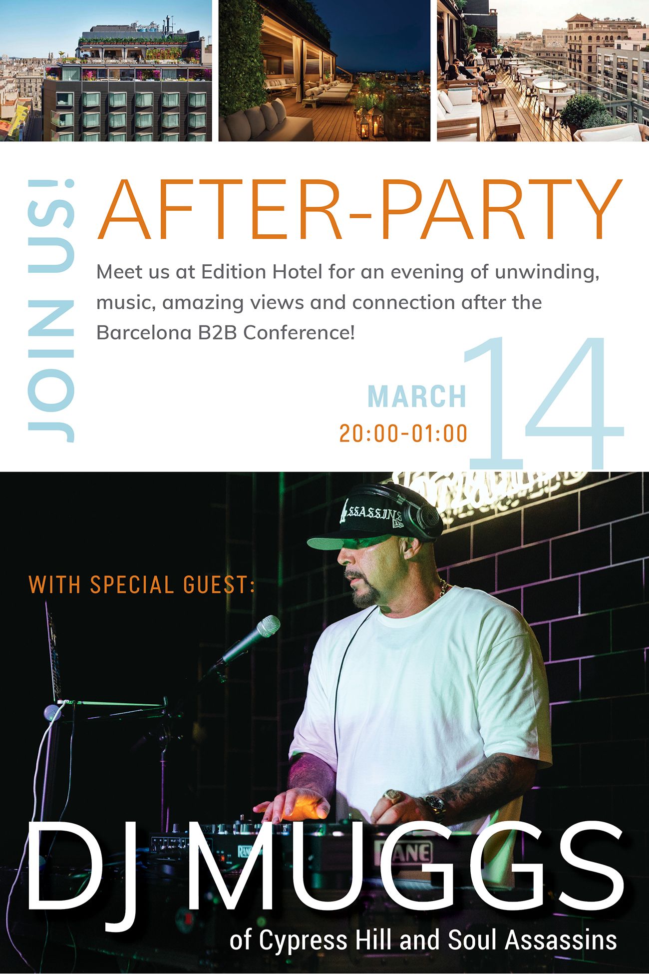 Join us at the ICBC Barcelona After Party for an evening of unwinding, music and connection
