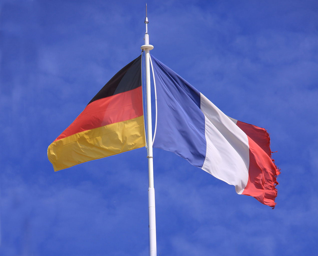 Flags of Germany and France