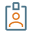 Badge and lanyard icon