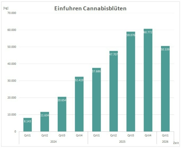 bfarm medical cannabis import data germany q1 2026
