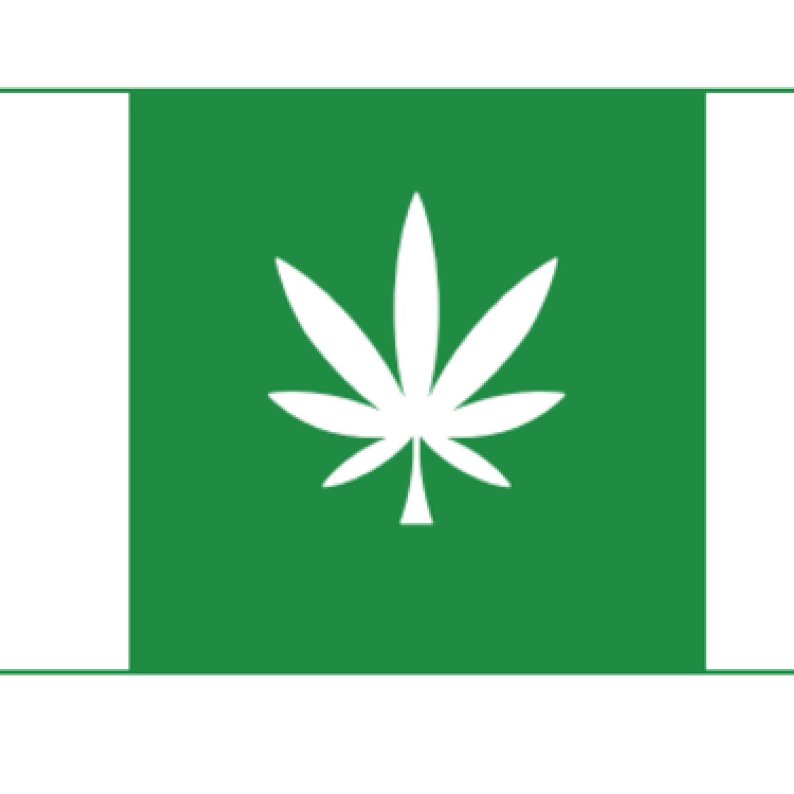 Estonian cannabis leaf flag