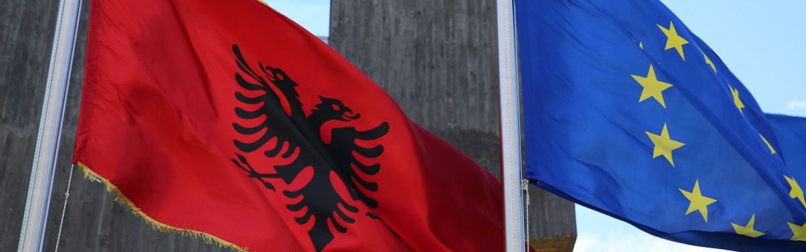 Albania EU Flags