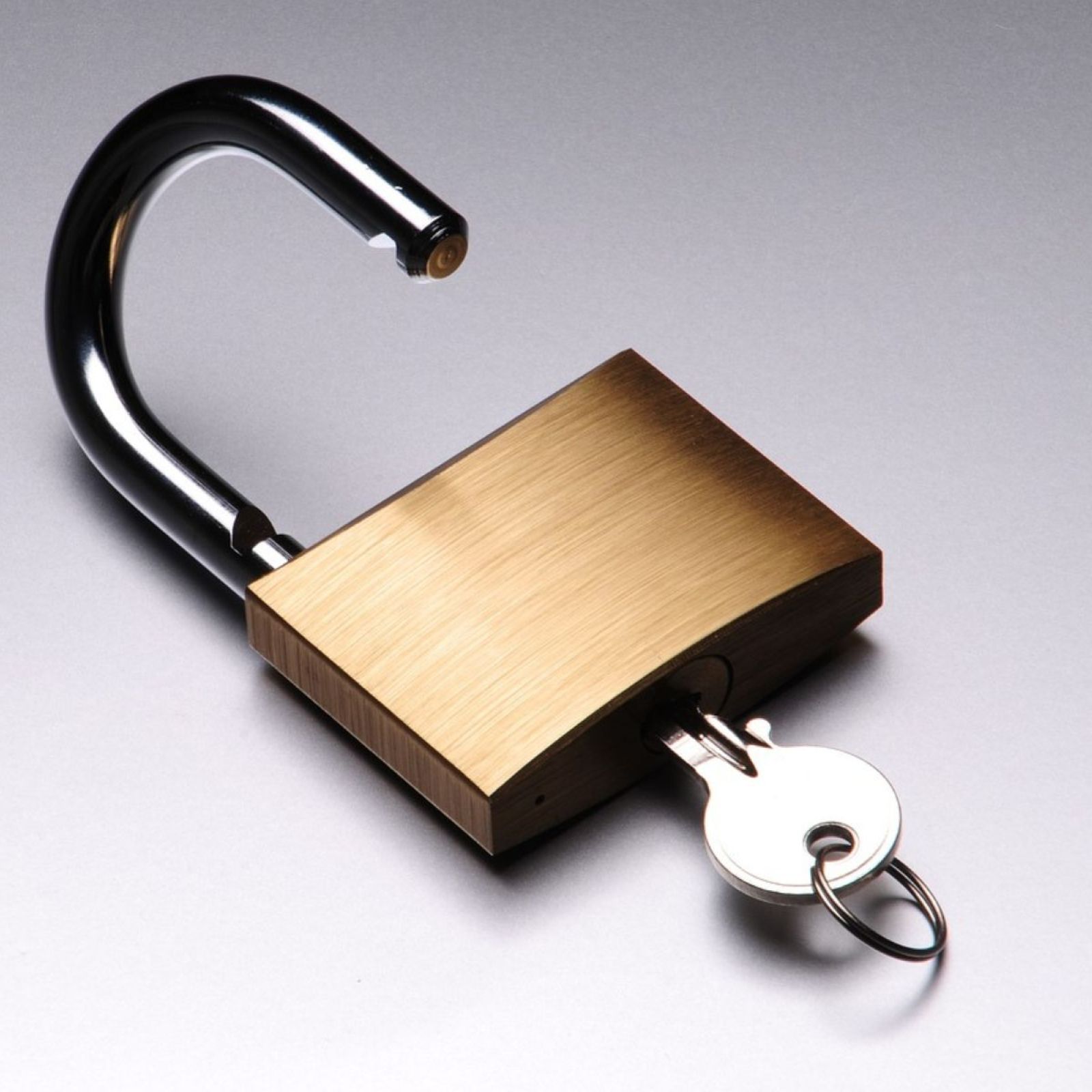 padlock and key