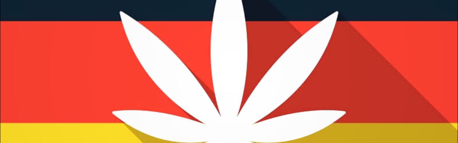 Marijuana Leaf on German Flag