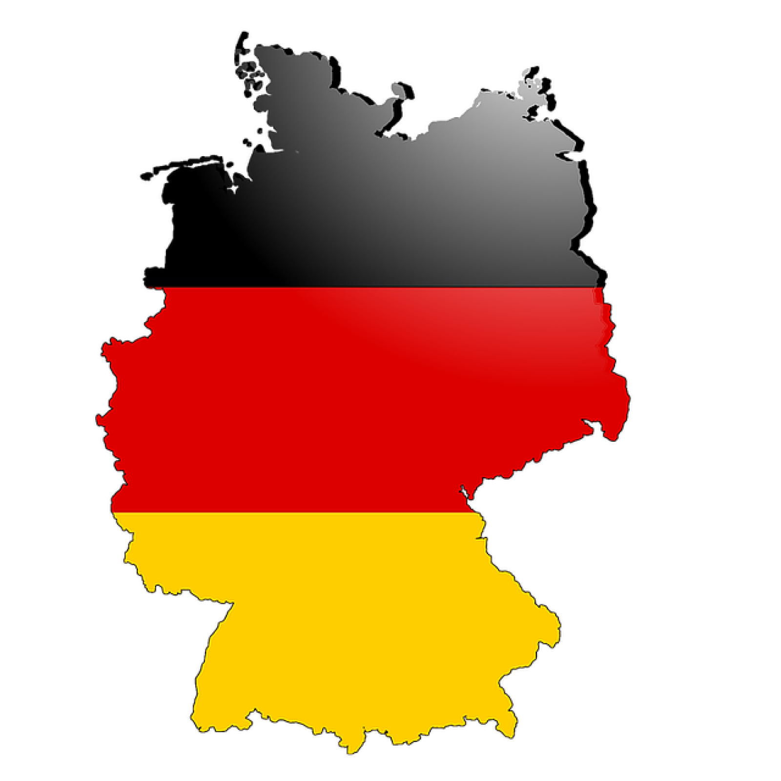 German flag country outline