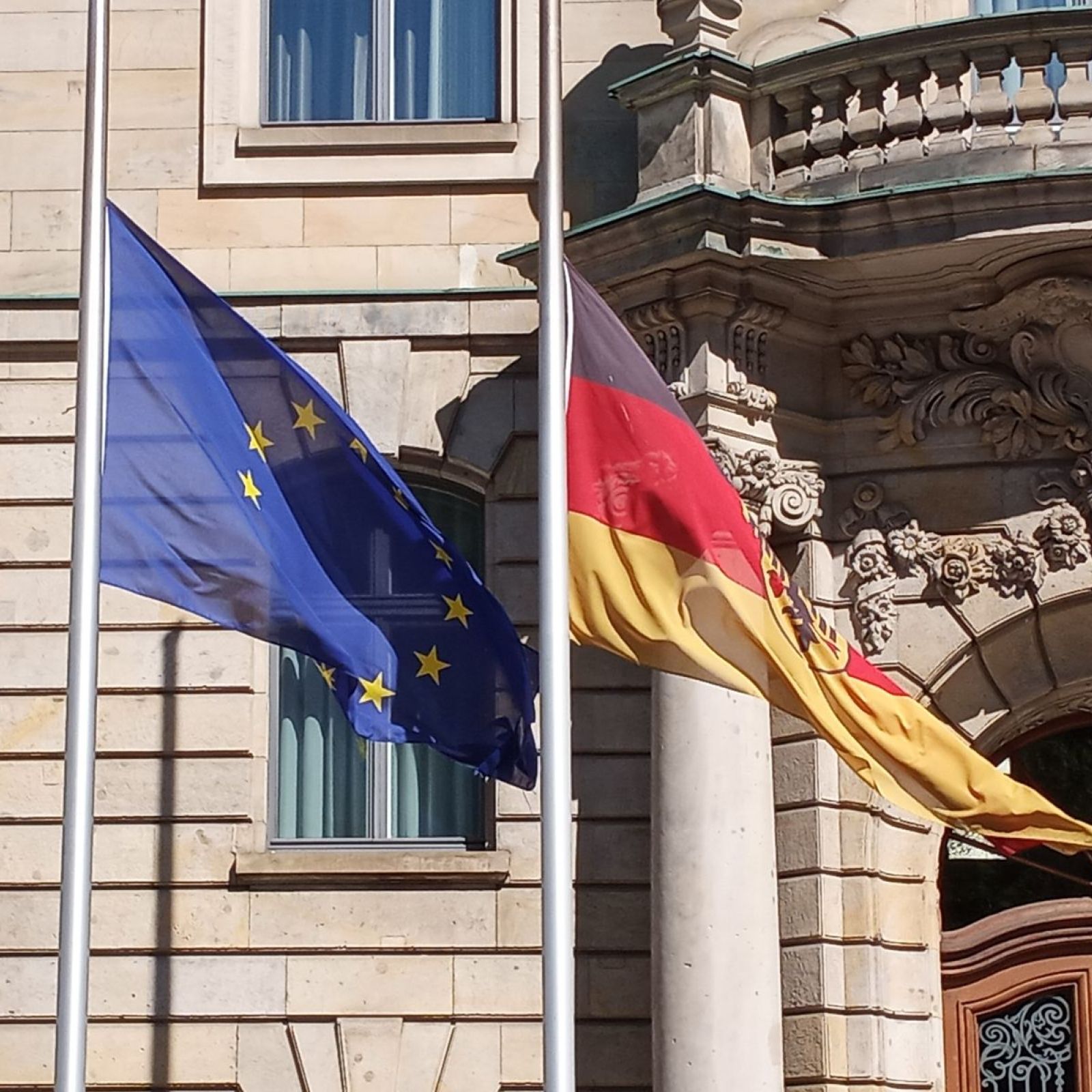 european union flag german germany flag