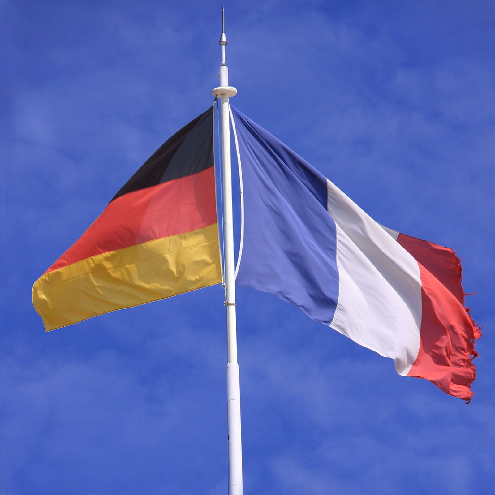 Flags of Germany and France