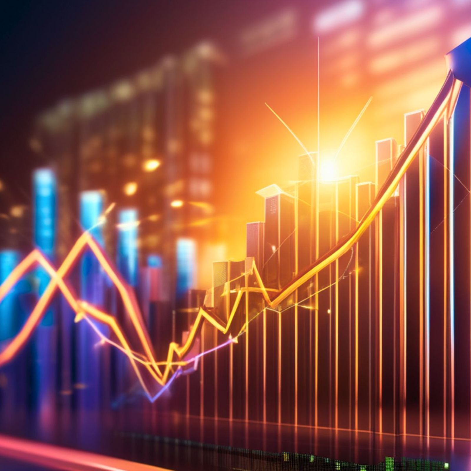 upward growth chart graph
